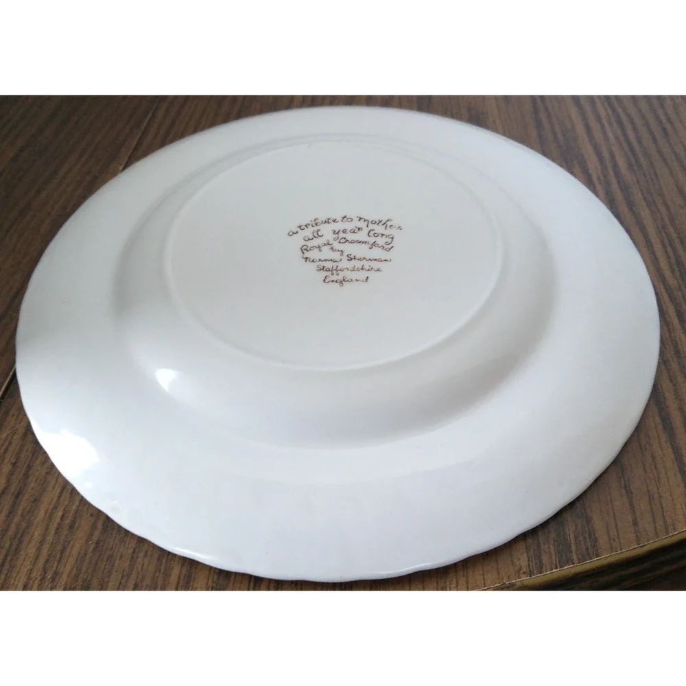 Vtg 1977 Royal Crownford Plate Norma Sherman A Good Mother Makes A Happy Home